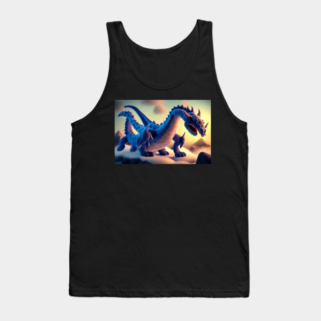 Cute Wool Art Dragon 8 of 20 Designs Tank Top by LuckDragonGifts